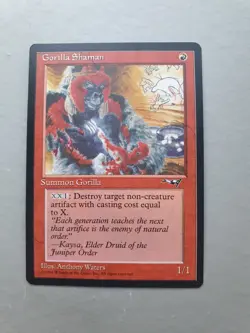 Gorilla Shaman, MTG Alliances (1996) Common Red Creature NM - Image 1