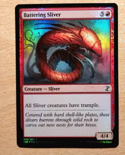 Mtg Magic: FOIL Rammender Remasuri /Battering Sliver, English, Nearmint - Image 1