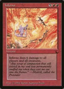 MRM ENGLISH Fournaise - Inferno NM MTG Magic DRK - Image 1