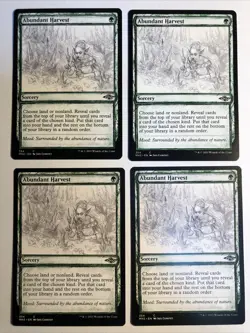 4x Mtg Modern Horizons 2 Abundant Harvest Sketch NM/M Magic The Gathering Mtg - Image 1