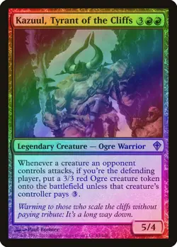 Kazuul, Tyrant of the Cliffs FOIL Worldwake PLD Red Rare MAGIC CARD ABUGames - Image 1