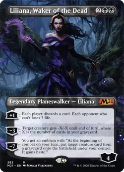 Liliana, Waker of the Dead (Borderless) [Core Set 2021] - Image 1