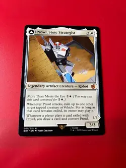 1x PROWL, STOIC STRATEGIST - Transformers - MTG - Magic the Gathering - Image 1