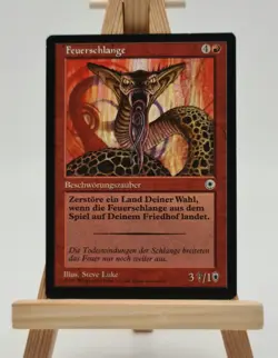 Feuerschlange Portal Magic Karte MTG deutsch (Fire Snake) - Image 1