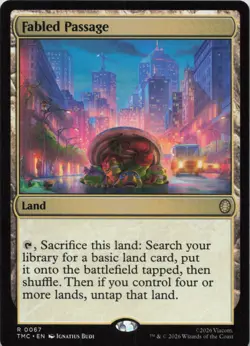 Fabled Passage R Commander: Teenage Mutant Ninja Turtles 67 NM MTG - Image 1