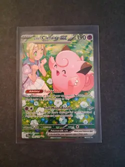 Pokemon TCG Lillie's Clefairy EX Journey Together Sir Card 184/159 NM Condition - Image 1