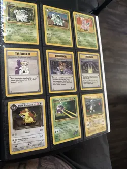 Vintage Pokemon Card Lot Base Set - Gym - Team Rocket - Lot Of 9 - Image 1