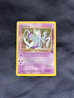 Pokemon TCG Mewtwo #12 Black Star Promo WOTC Card - Image 1