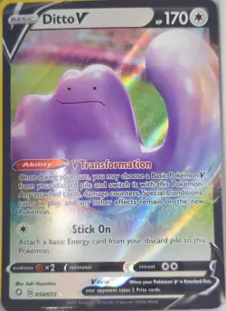 Pokemon Ditto V #50 Card Game TCG CCG Nintendo - Image 1