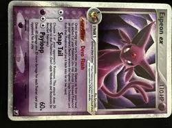 Pokemon TCG Espeon EX Unseen Forces Holo Card 102/115 Rare, Moderately Played - Image 1