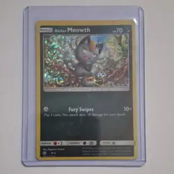 Pokemon TCG Alolan Meowth 008/012 McDonald's 2017 Holo Promo Basic Card - Image 3