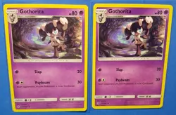 4x Gothorita 53/145, 4x Gothita 52/145 Pokemon card SM Guardians Rising NM - Image 1