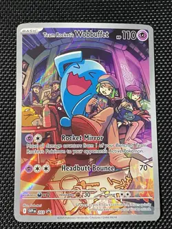 Team Rocket's Wobbuffet SV: Scarlet & Violet Promo Cards #203 Black Star Promo - Image 1