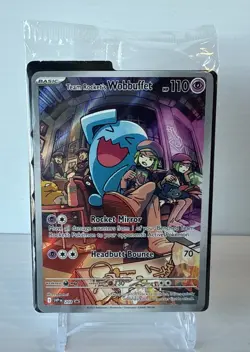 Team Rockets Wobbuffet 203 Black Star Promo Sealed Pokemon Card - Image 1