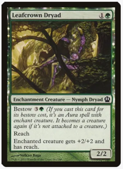 Magic the Gathering Cards Leafcrown Dryad (4x) PLAYSET MtG Theros NM/LP - Image 1