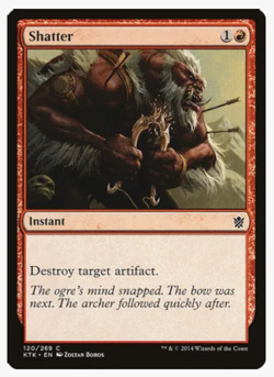 Magic the Gathering Cards Shatter (x4) PLAYSET Khans of Tarkir NM/LP - Image 1