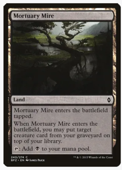 Magic the Gathering Cards Mortuary Mire (x4) PLAYSET Battle for Zendikar NM/LP - Image 1
