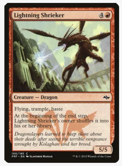 Magic the Gathering Cards Lightning Shrieker (x4) PLAYSET MtG Fate Reforged NM - Image 1