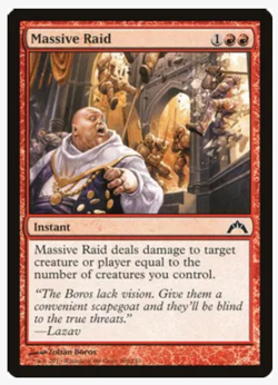 Magic the Gathering Cards Massive Raid (x4) PLAYSET MtG Gatecrash NM/LP - Image 1