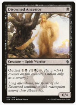 Magic the Gathering Cards, Disowned Ancestor (x4) PLAYSET Khans of Tarkir (2014) - Image 1
