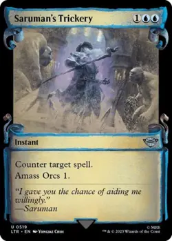Saruman's Trickery (Showcase Scrolls) - NM Foil U : LoTR - Image 1