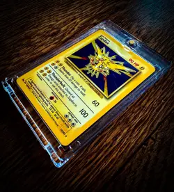 Pokemon TCG Zapdos 16/102 Base Set Holo Rare WOTC 1999 Unlimited HP/MP - Image 1