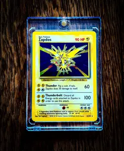 Pokemon TCG Zapdos 16/102 Base Set Holo Rare WOTC 1999 Unlimited HP/MP - Image 2
