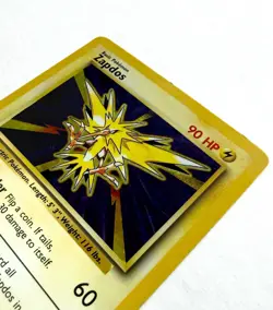 Pokemon TCG Zapdos 16/102 Base Set Holo Rare WOTC 1999 Unlimited HP/MP - Image 4