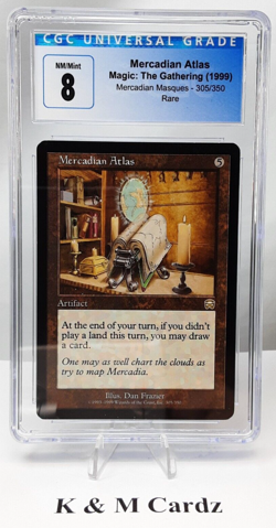 MTG - Mercadian Masques - Mercadian Atlas - Graded - CGC 8.0 - Image 1