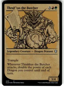 Thrakkus the Butcher (Showcase) Commander Legends: Battle for Baldur's FOIL MTG - Image 1