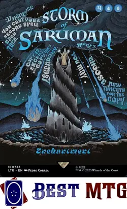 Magic The Gathering MTG Storm of Saruman 733 Foil NM The Lord of the Rings: Tale - Image 1