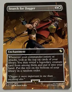 MTG Final Fantasy Commander Search for Dagger Enchantment RARE REGULAR #0459 - Image 1