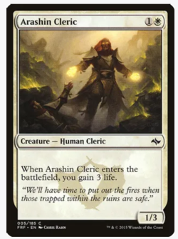 Magic the Gathering Arashin Cleric (x4) PLAYSET MtG Fate Reforged NM/LP - Image 1