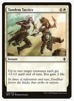 Magic the Gathering Tandem Tactics (x4) PLAYSET MtG Battle for Zendikar NM/LP - Image 1