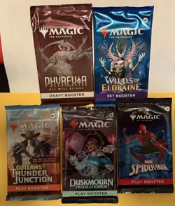Huge Lot of 24 Magic The Gathering Sealed Packs - Unopened Draft & Set Boosters! - Image 2