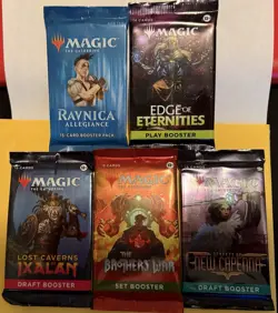 Huge Lot of 24 Magic The Gathering Sealed Packs - Unopened Draft & Set Boosters! - Image 5