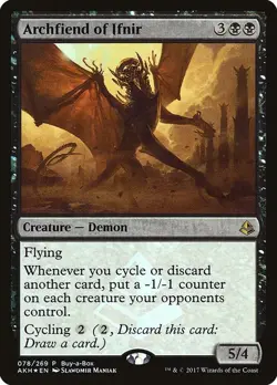 Archfiend of Ifnir - Buy-A-Box Promos - #78 Creature — Demon Rare Foil NM - Image 1