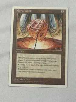 Mana Vault MTG Fourth Edition NM/EX ** Commander Staple ** - Image 1