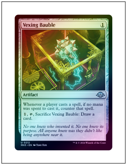 1x Vexing Bauble, Foil, Magic the Gathering MTG NM - Image 1