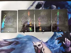 MTG Phyrexia All Will Be One Oil Slick Raised Basic Lands, 4 Ea Color. Playset - Image 4