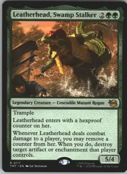 Leatherhead, Swamp Stalker - 117 - TMT - NM - MTG Magic the Gathering - Image 1