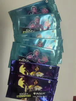 edge of eternity Foil promo pack sealed 7 total - Image 1