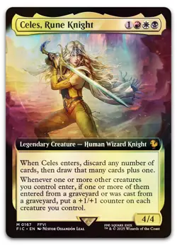 Celes, Rune Knight (Extended Art) #167 (Foil) (NM) Final Fantasy FIC Magic MTG - Image 1