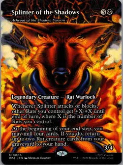 MTG - Splinter of the Shadows - Ashcoat of the Shadow Swarm 0006 TMNT NON FOIL - Image 1