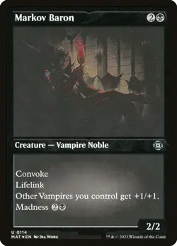 MTG Markov Baron Etched ** March of the Machine: The Aftermath ** English - Image 1