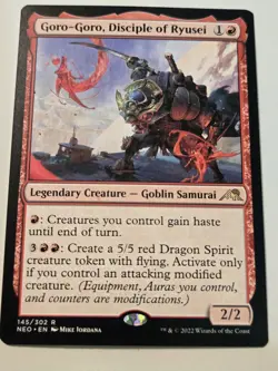 MTG Goro-Goro, Disciple of Ryusei Kamigawa: Neon Dynasty 145/302 Regular Rare - Image 2