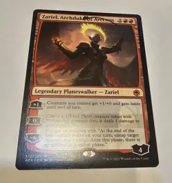 Zariel, Archduke of Avernus Adventures Forgotten Realms MTG Magic Gathering LP - Image 1