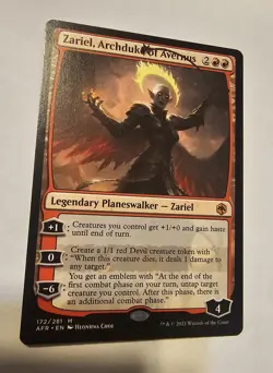Zariel, Archduke of Avernus Adventures Forgotten Realms MTG Magic Gathering LP - Image 2