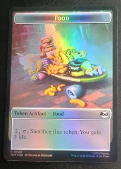 MTG TMNT - Ninja Turtle Spirit / Food - Foil Token - Image 2