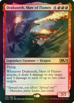 MTG Drakuseth, Maw of Flames Foil ** Core Set 2020 ** English - Image 1
